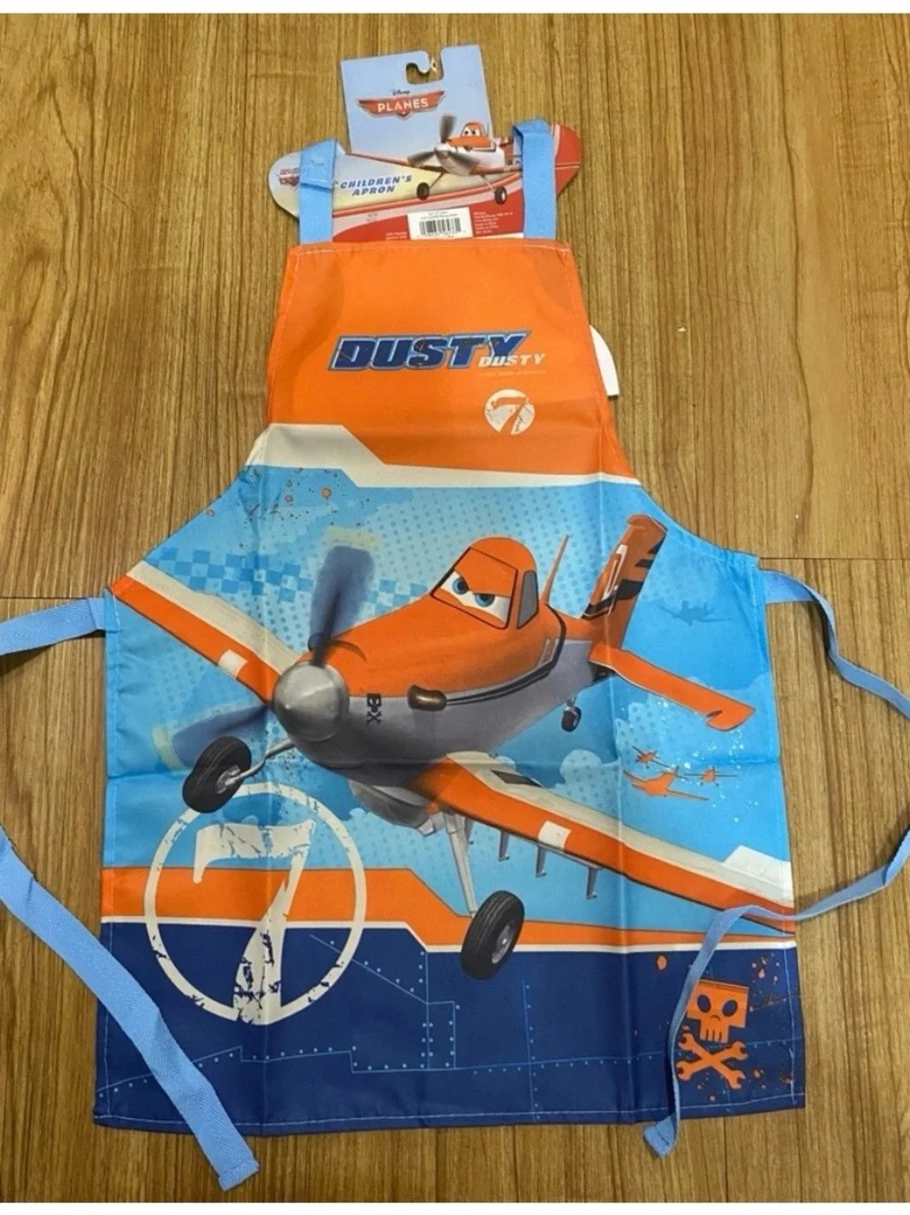 Disney Orange & Light Blue Dusty Kids Apron